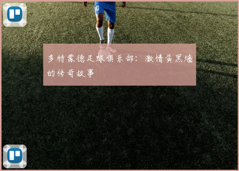 多特蒙德足球俱乐部：激情黄黑墙的传奇故事